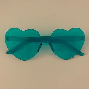 blue heart sunglasses
